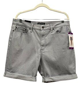 DKNY Bermuda Cuffed Shorts, NWT, Flint Gray, 14